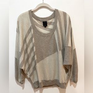 Lightweight Ella Moss sweater in grayish brown size M.